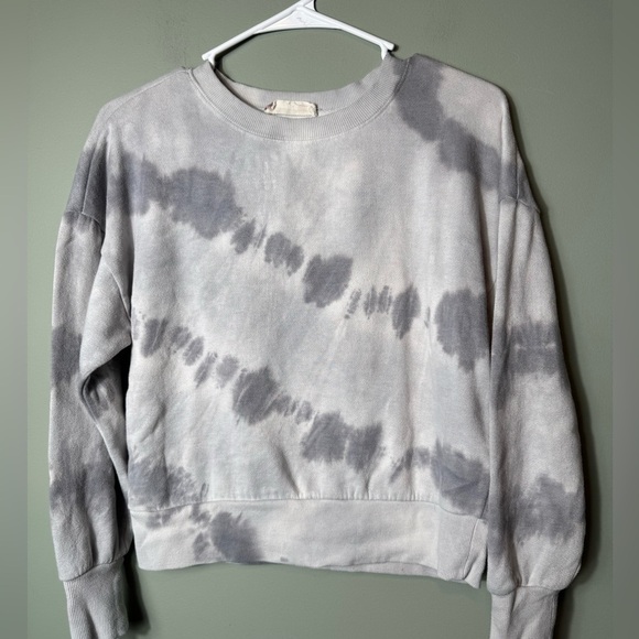 Hippie Roae Women’s Tie Die Crew Neck Sweatshirt Gray Small - Picture 1 of 4